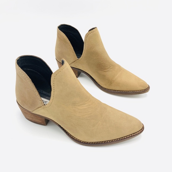 Steve Madden Women's Austin Brown Leather Booties - Picture 3 of 6